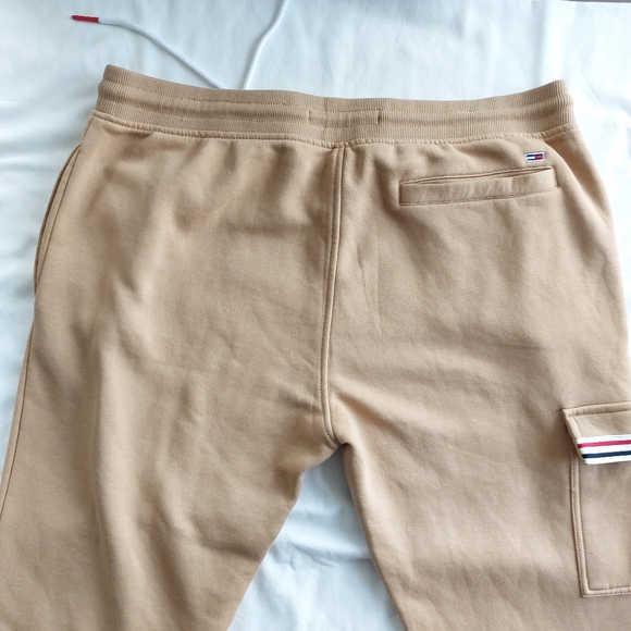 Tommy Jeans Tommy Hilfiger Cargo Fleece Jogger Pants Camel Tan Men's XL - Picture 13 of 16